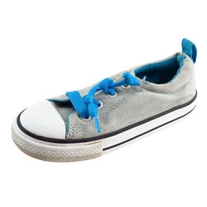 Converse All Star Gray Fabric Casual Shoes Toddler Unisex Sz‎ 10